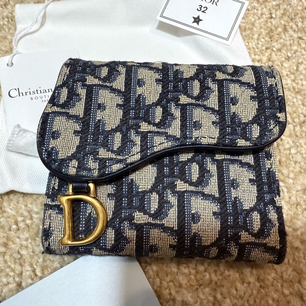 Dior saddle lotus wallet